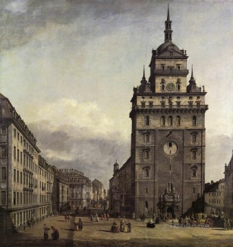  urbano Lienzo - La Kreuzkirche en Dresde urbano Bernardo Bellotto